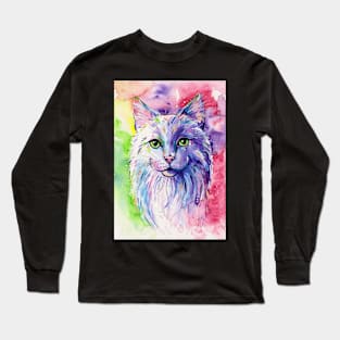 Not so white cat Long Sleeve T-Shirt